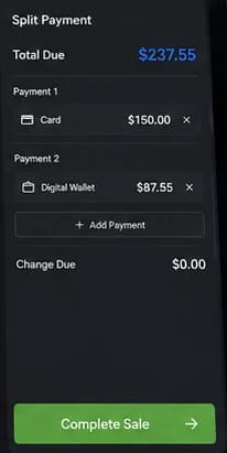 Commercia: one point-of-sale system for till, stock and end-of-day. — mobile app screen 2