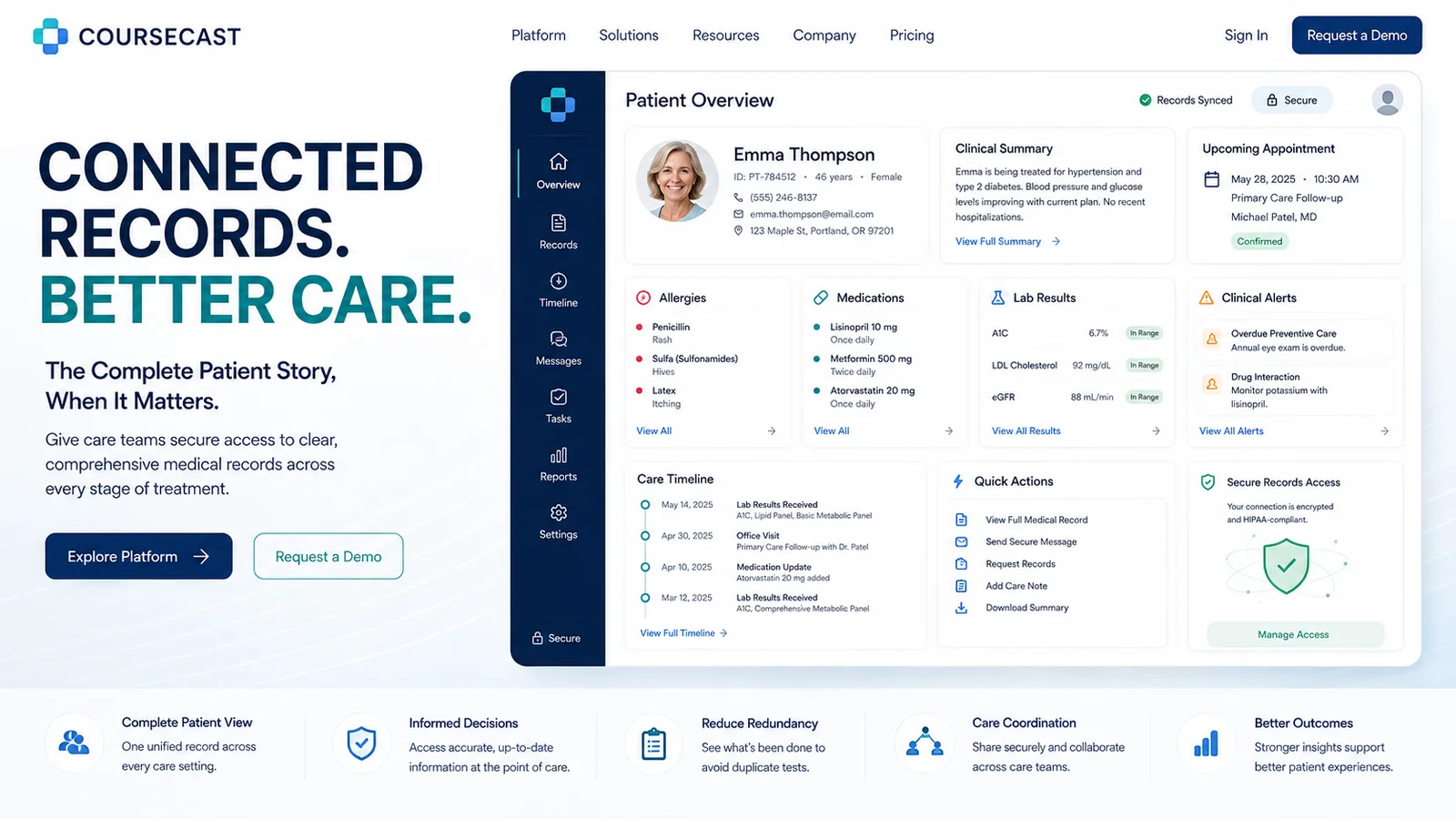 Coursecast: Web3 platform. — product interface