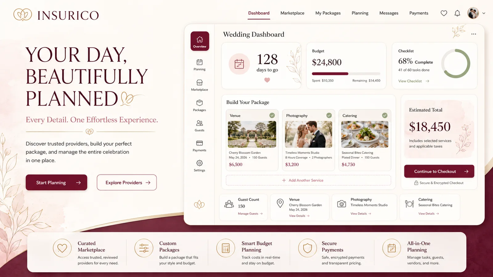 Insurico: Operations platform. — product interface