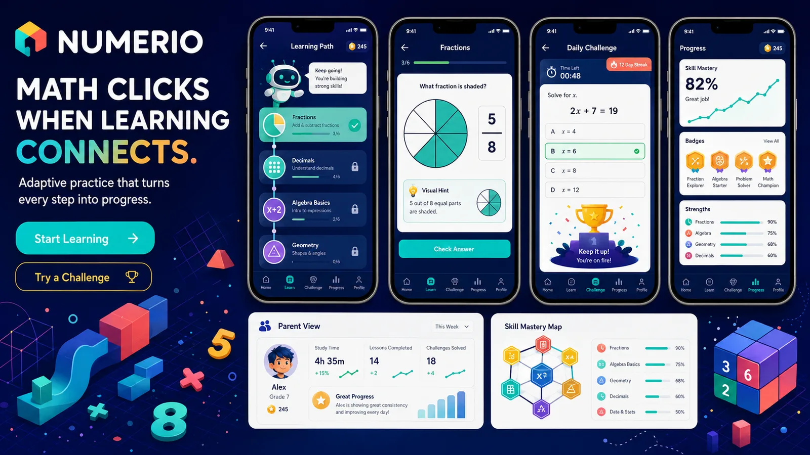 Mathmix: Custom application. — product interface