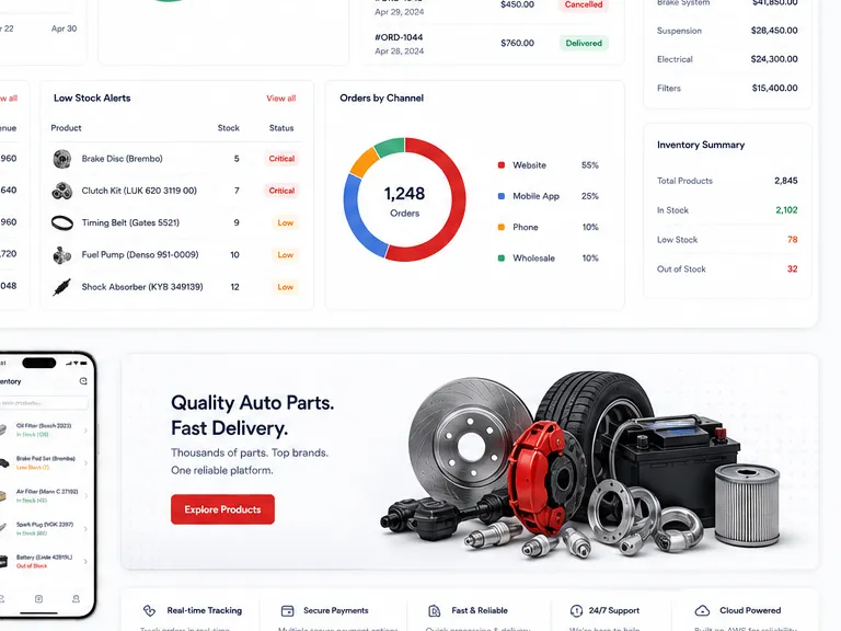 Ordermint: E-commerce platform. — web app screen 2