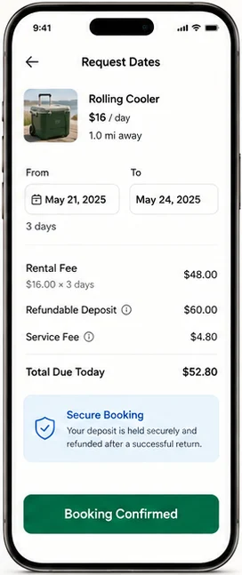 Rentpeer: Custom application. — mobile app screen 3