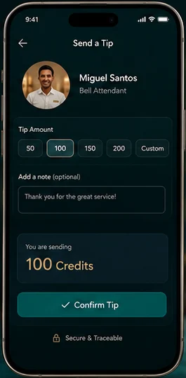 Resortix: Fintech platform. — mobile app screen 3