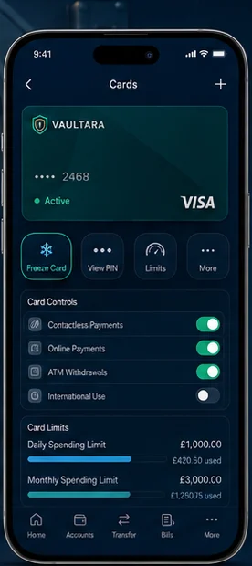 Vaultara: Custom application. — mobile app screen 2