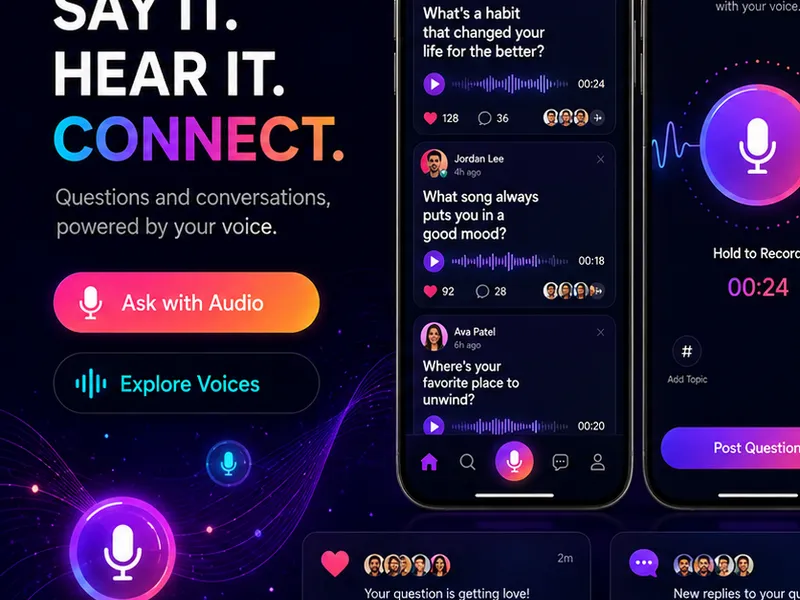 Voxpop: Media platform. — web app screen 1